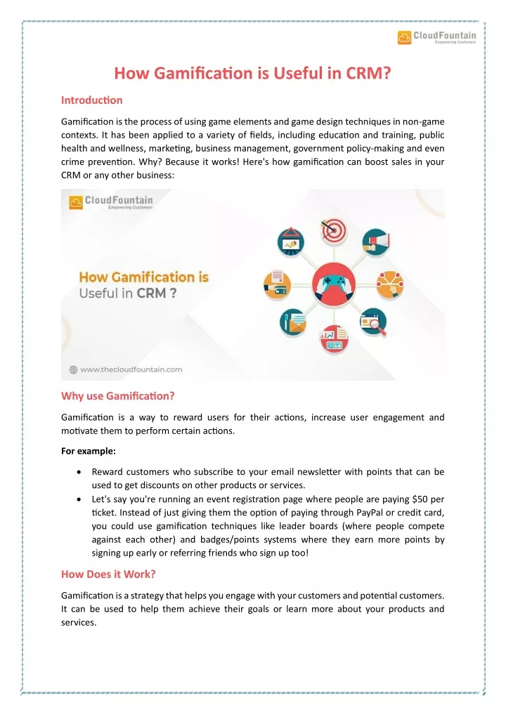 how gamification is useful in crm