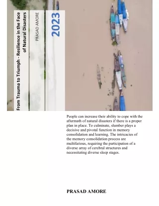 From Trauma to Triumph - Resilience in the Face of Natural Disasters