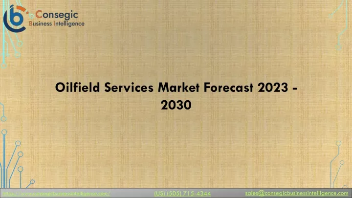 oilfield services market forecast 2023 2030
