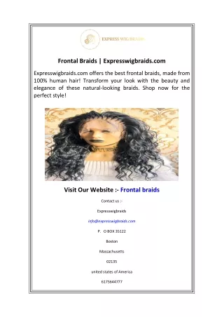 frontal braids expresswigbraids com