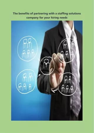 the benefits of partnering with a staffing
