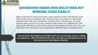 quickbooks error h202 multi user not working fixed easily