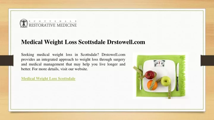 medical weight loss scottsdale drstowell com