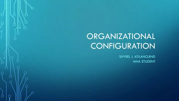 organizational configuration