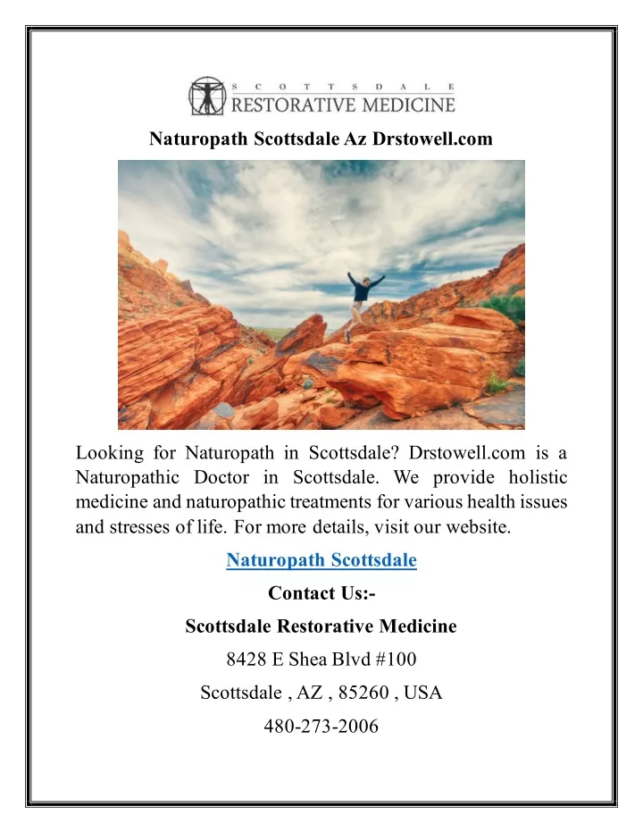 naturopath scottsdale az drstowell com