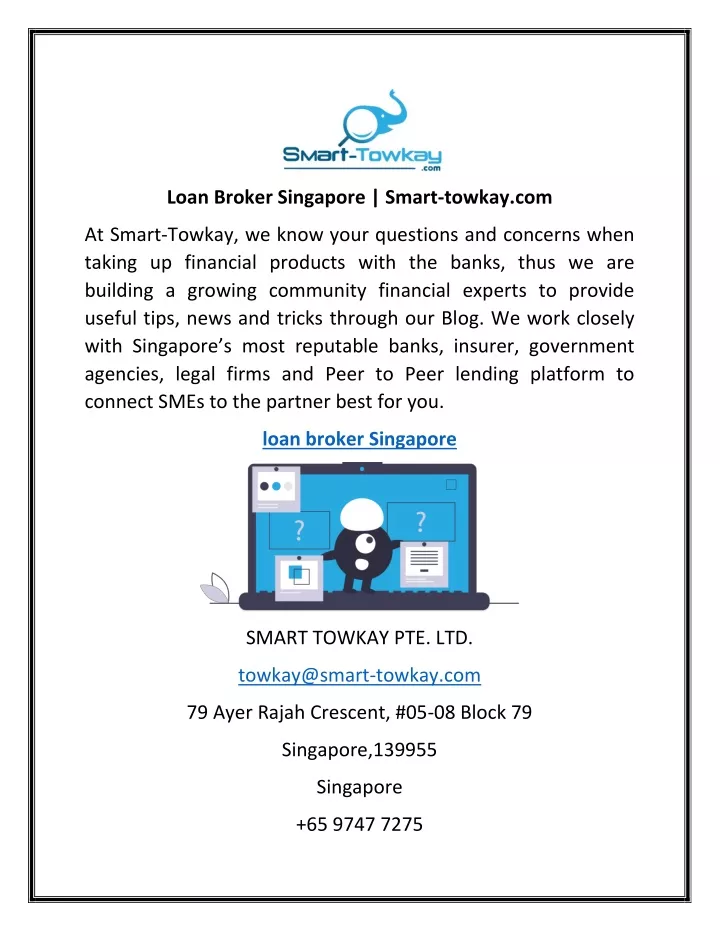 loan broker singapore smart towkay com