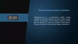 Website Design Company In Mumbai  Adhigroup