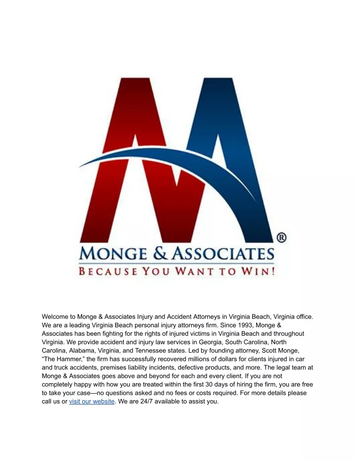 welcome to monge associates injury and accident