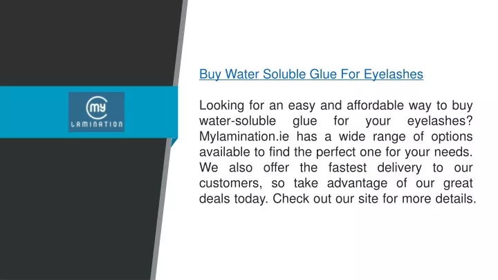 buy water soluble glue for eyelashes looking