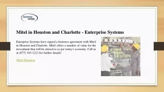 mitel in houston and charlotte enterprise systems