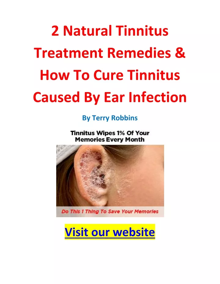 2 natural tinnitus treatment remedies how to cure
