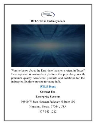 rtls texas enter sys com