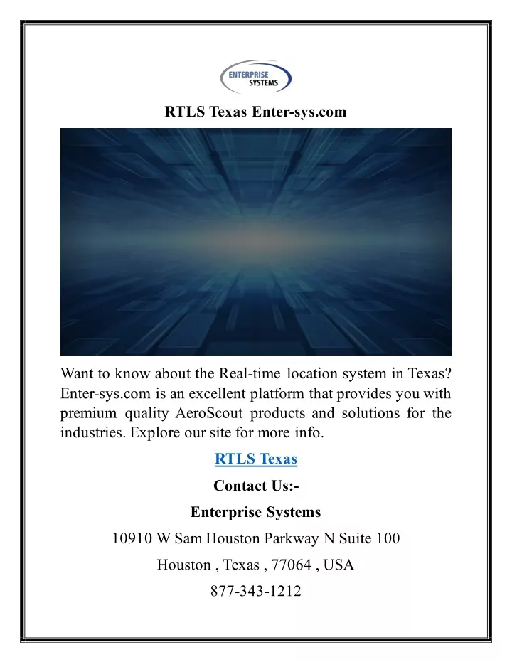 rtls texas enter sys com