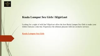 Kuala Lumpur Sex Girls  Klgirl.net