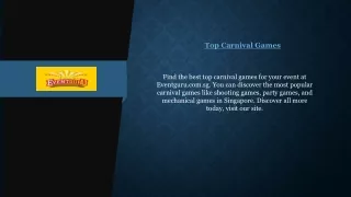 Top Carnival Games  Eventguru.com.sg