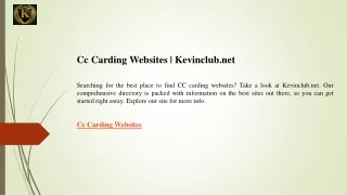 Cc Carding Websites  Kevinclub.net