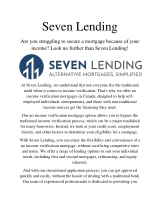 Seven Lending