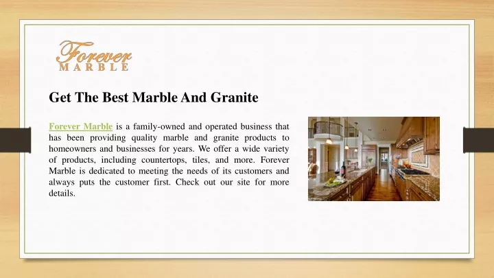 get the best marble and granite