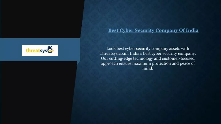 best cyber security company of india