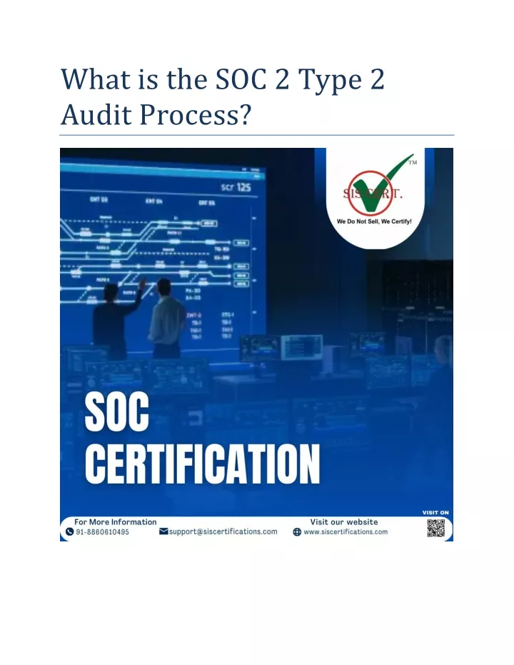 what is the soc 2 type 2 audit process