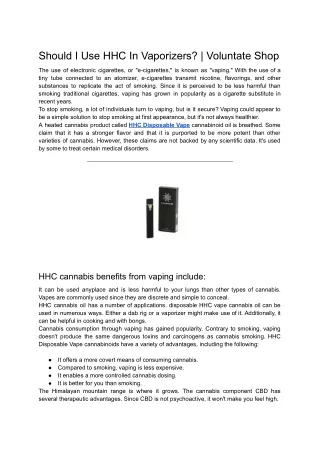 Should I Use HHC In Vaporizers_ _ Voluntate Shop