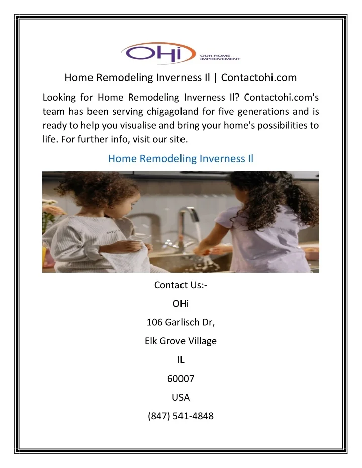 PPT Home Remodeling Inverness Il Contactohi PowerPoint Presentation