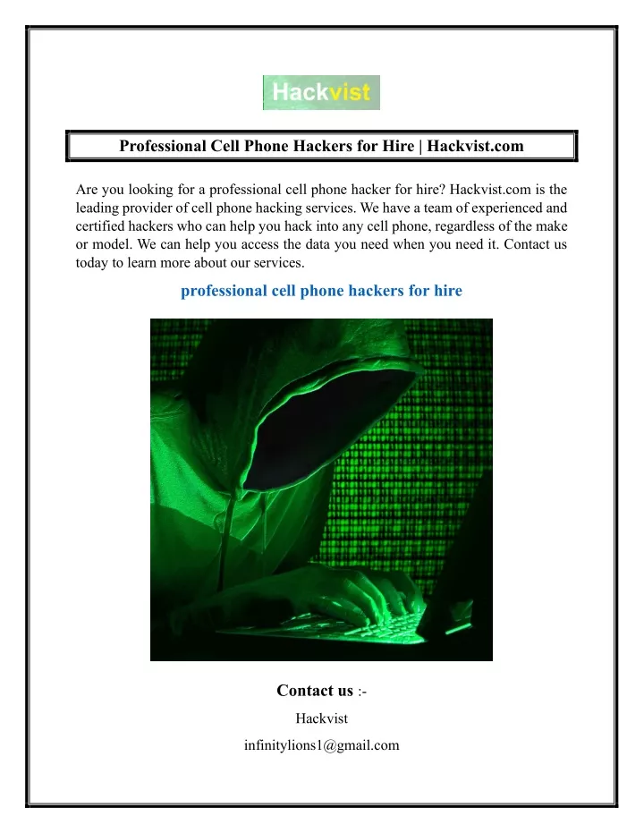 professional cell phone hackers for hire hackvist