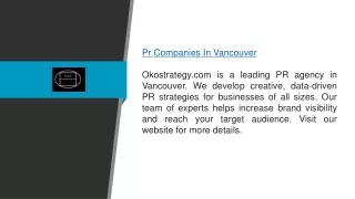 Pr Companies In Vancouver Okostrategy.com
