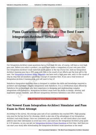 salesforce integration architect