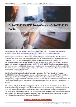 sap c sacp 2215