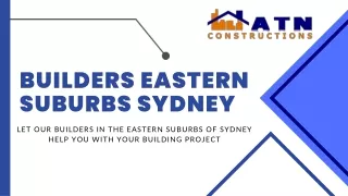 Builders Eastern Suburbs Sydney