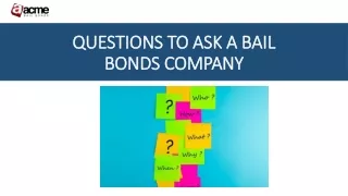 Essential Questions for a Bail Bonds Company | Acme Bail Bonds
