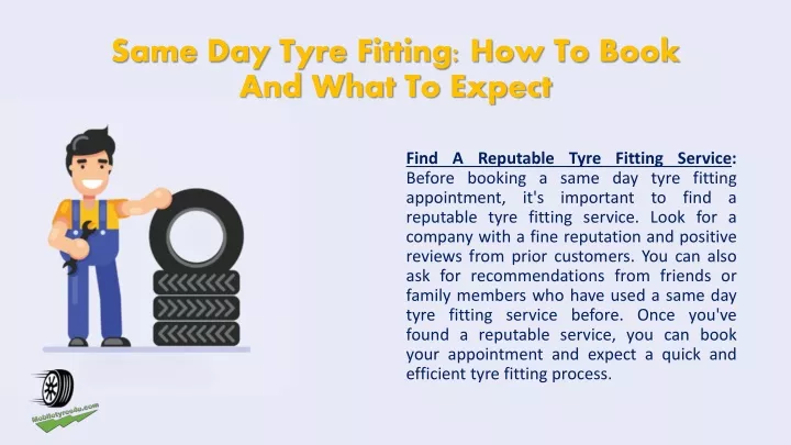 same day tyre fitting how to book and what to expect