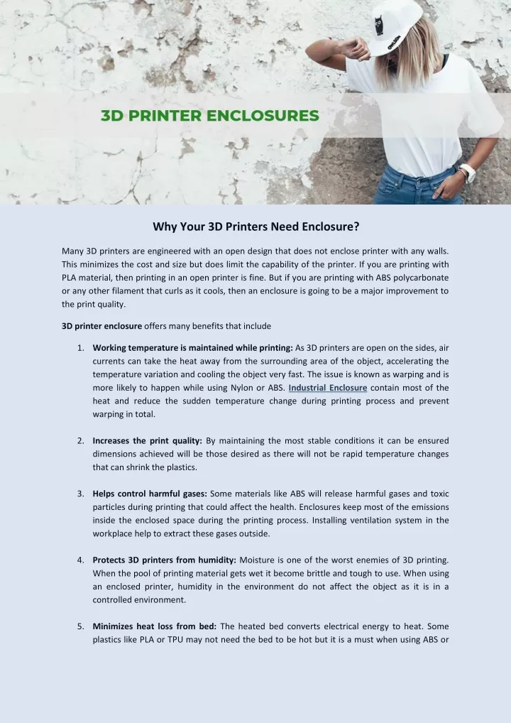 why your 3d printers need enclosure