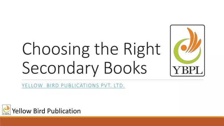 choosing the right secondary books