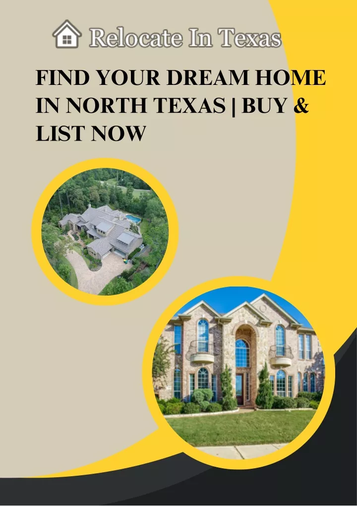 find your dream home in north texas buy list now