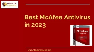 Best McAfee Antivirus in 2023