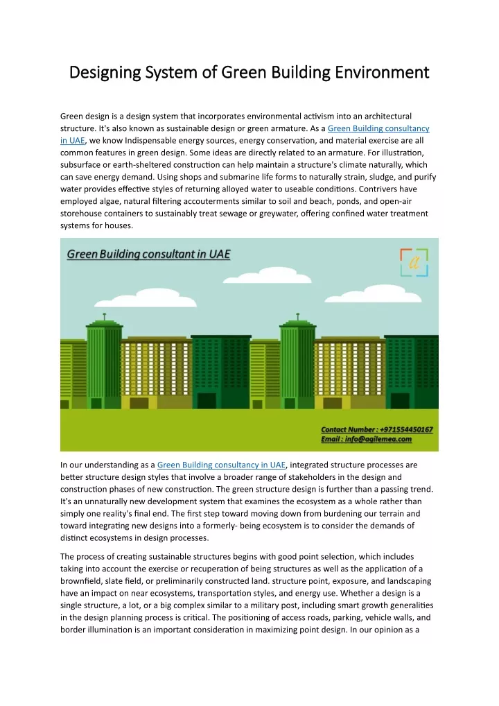 PPT - Designing System of Green Building Environment PowerPoint ...