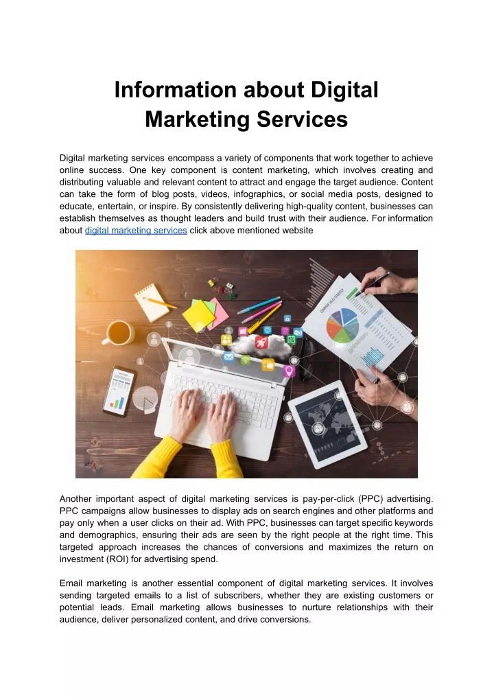 information about digital marketing services