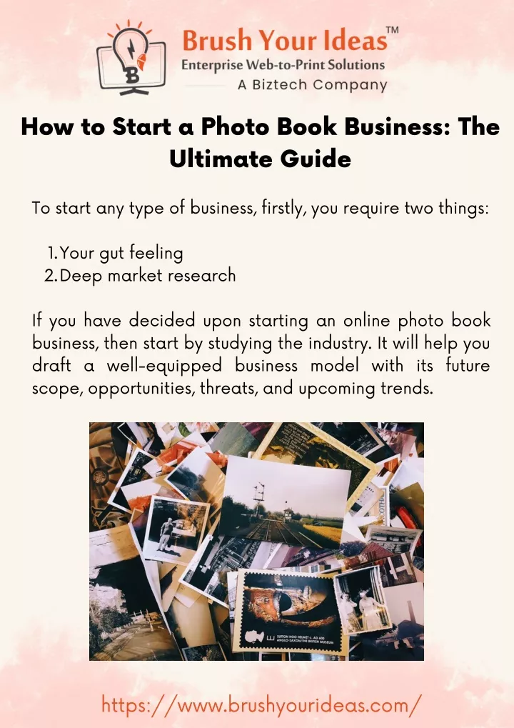 how to start a photo book business the ultimate