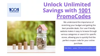 Unlock Unlimited Savings with 1001 PromoCodes