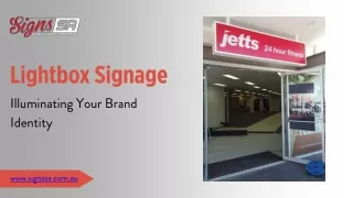 lightbox signage