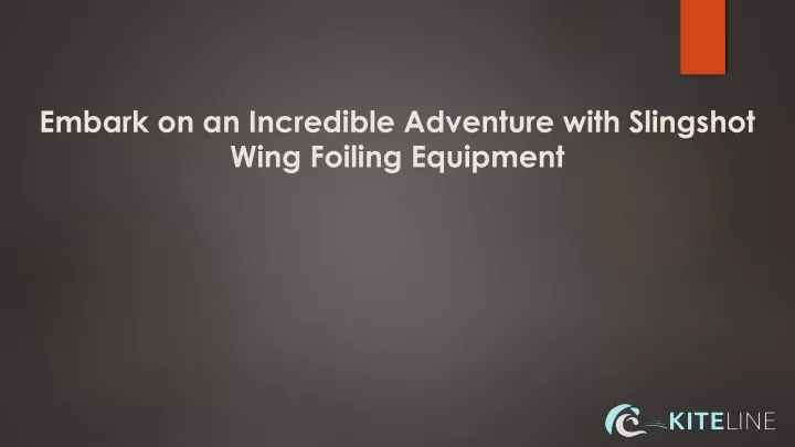 embark on an incredible adventure with slingshot wing foiling equipment