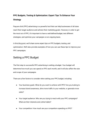 PPC Budgets, Testing & Optimization_ Expert Tips To Enhance Your Strategy - Google Docs3 (1)