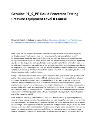 genuine pt s pe liquid penetrant testing pressure