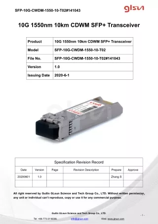 sfp 10g cwdm 1550 10 t02 141043