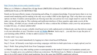 https www dope review com a i mailer review what