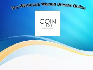 Buy The Best Wholesale Women Dresses From Coin1804