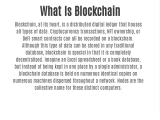 What Is Blockchain