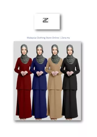 Malaysia Clothing Store Online | Zora.my